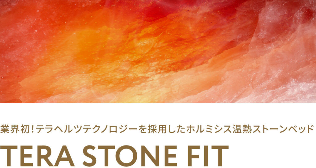 業界初!テラヘルツテクノロジーを採用したホルミシス温熱ストーンベッド
TERA STONE FIT
